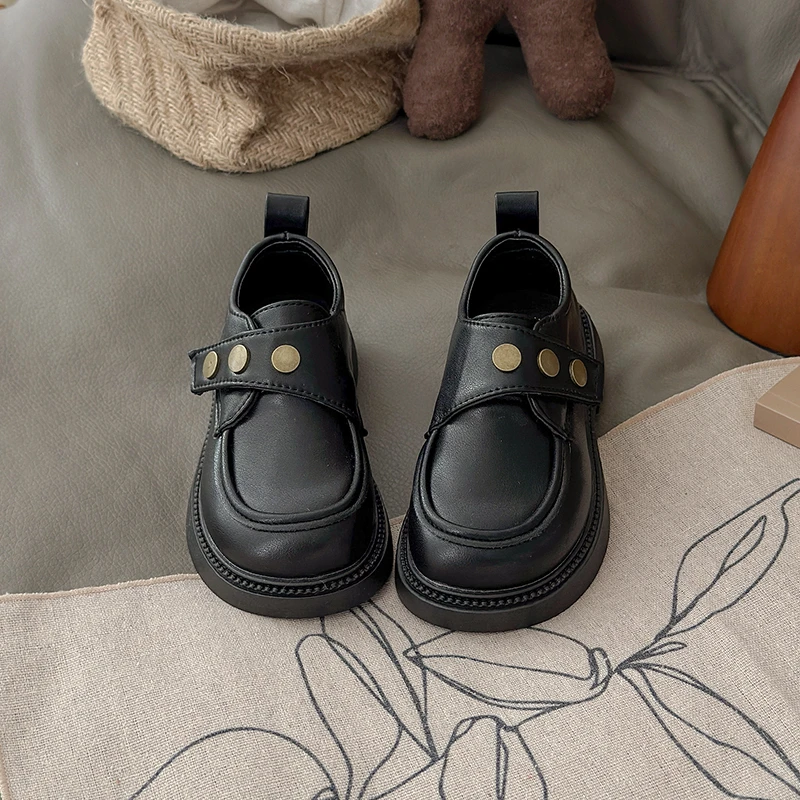 Leather School Shoes for Girls Spring Autumn