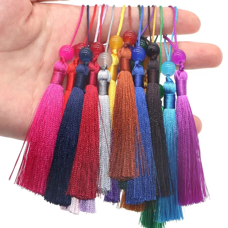 50 Pezzi Mini Nappa Segnalibro In Seta Morbida Fatti A Mano Per Artigianato Con Gancio, Per Segnalibri, Mestieri E Gioielli DIY | SHEIN ALIA