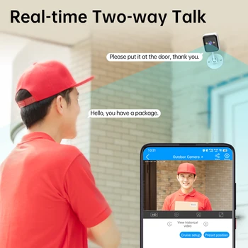 JOOAN 1080P WiFi Camera Smart Home Outdoor Wireless IP Surveillance Camera Security Baby Monitor CCTV Audio Video Surveillance 2