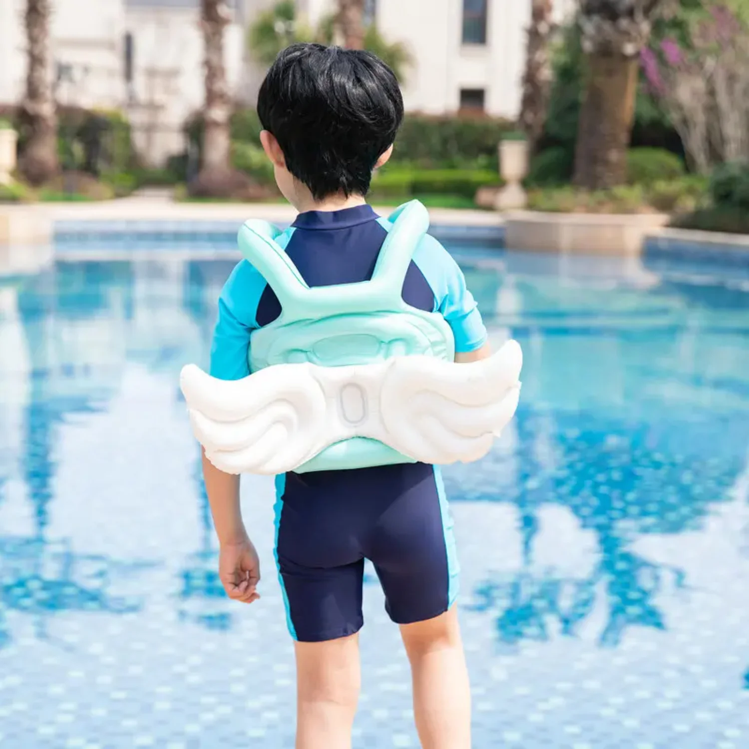 Angel Wing Buoyancy Vest 2-8 Age Inflatable PVC Float Pool Learn to Swim Boating Drift Safety Accessories Life Jacket