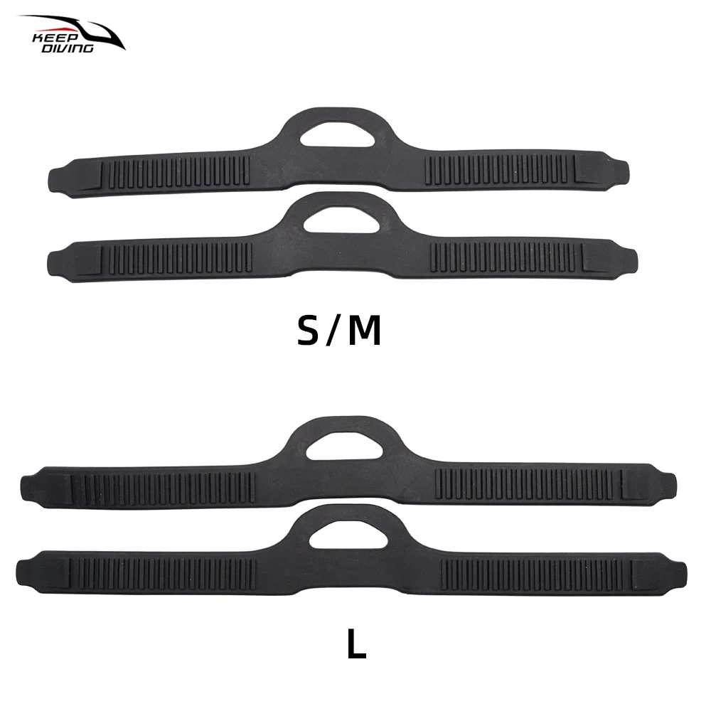 Adjustable Scuba Diving Fin Straps with Buckles (1 Pair)