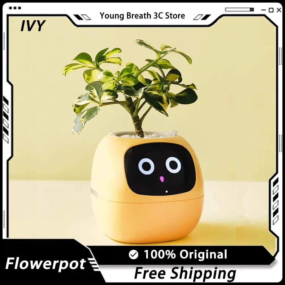 IVY Intelligent Flowerpot Plant Maintenance Customization Smart Robot Rich Expression Perceptual System Interaction Companion