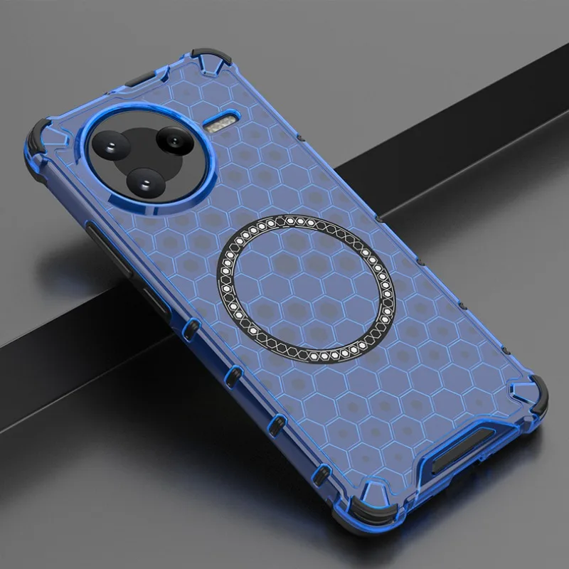 Magnetic Shockproof Clear Phone Case with Air-Cushion Protection