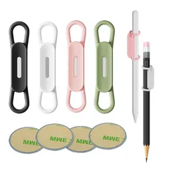 Magnetic Silicone Pen Holder and Organizer (Multicolor 4pcs)