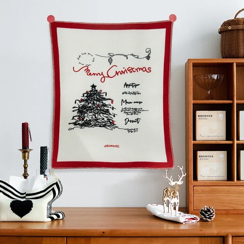 Small Tapestry 2025 Background Cloth Ins Desk Calendar Wall Hanging Student Girl Room Cute Cartoon Hanger Tapestries Decor 태피스트리