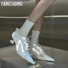 Pointed Toe High Heeled Sneakers for Women Novelty Designer Style Comfortable High Heels Mesh Fashion Strange Heel Sporty Heels 2