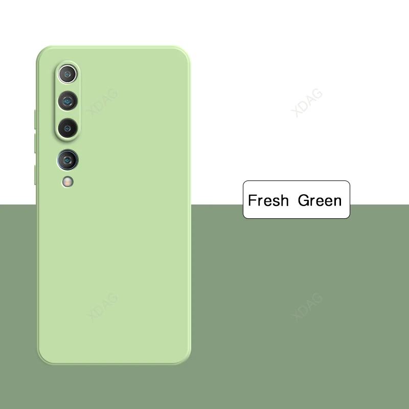 Elegant Liquid Silicone Square Phone Case - High Quality Soft Back Shell