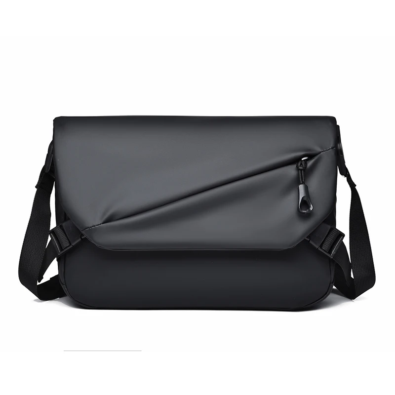 Men's multifunctional shoulder bag, casual large capacity business travel bag, fashionable storage crossbody bag