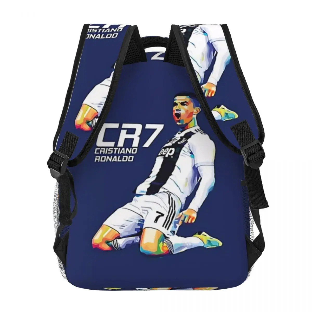 CR7 Cristiano Ronaldo Backpack Student Schoolbag for Men Women Laptop Canvas Bags 4