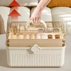 3 Layers Makeup Storage Organizer Large Capacity Skincare Organiser Storage Box For Lipstick Eyeshadow Cosmetic Organizer 3
