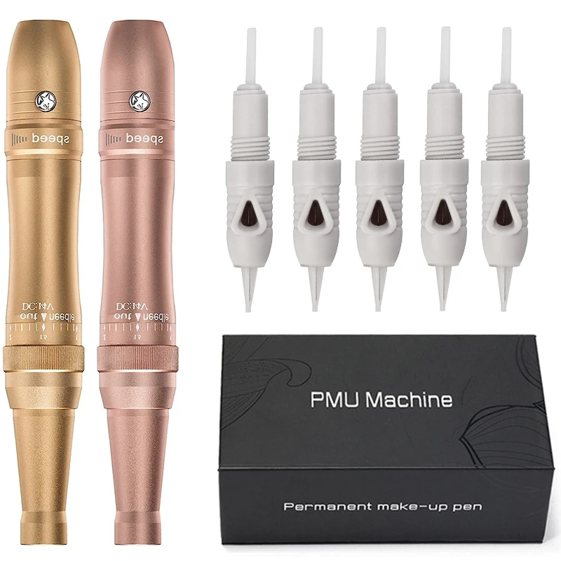 

JiDragon Tattoo Machine Professional PMU Pen Gun Set For Microblading Permanent Makeup Beatuty Eyebrows Lips Body Art Supplies