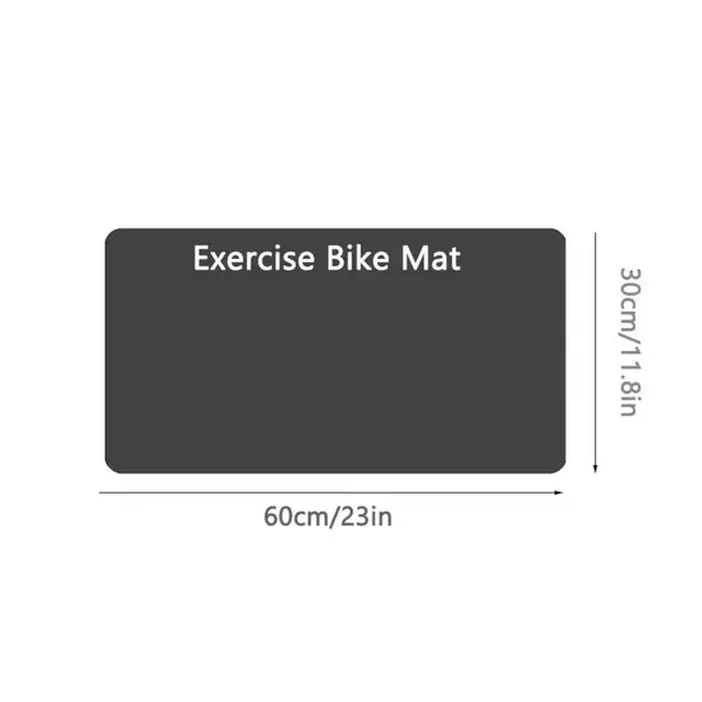 Rubber Exercise Bike Mat Noise Reduction Exercise Bike Mat Set for Indoor Cycling Elliptical Training for Stationary for Home 6
