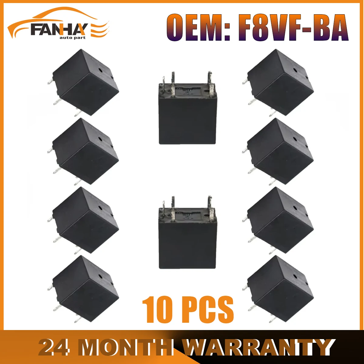 Relè Pompa Carburante 12V DC 4 PIN R303 F8VF-BA G8QN (Confezione Da 2) – Ricambio Auto Con Terminali Quick Connect, Montaggio Affidabile Per Alzacristalli E Chiusure Centralizzate