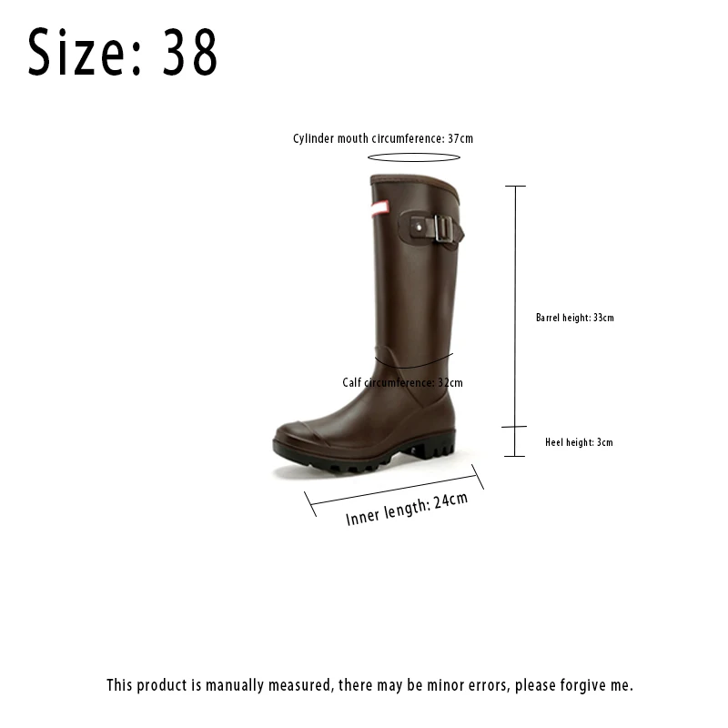 Waterproof Rubber Rain Boots for Men and Women, Fishing Casual Outdoor Shoes, Student, Thick-soled Boots, High Barrel