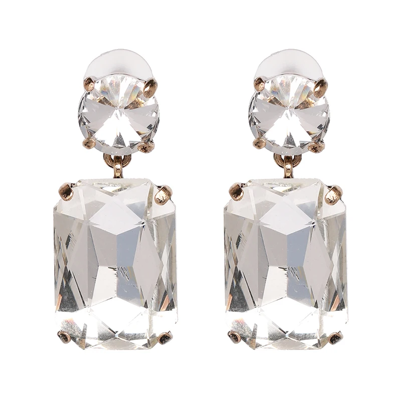 Starburst Pendant Crystal Long Drop Earrings Gem Jewelry dangle earrings drop earrings pendant earrings long earrings crystal earrings