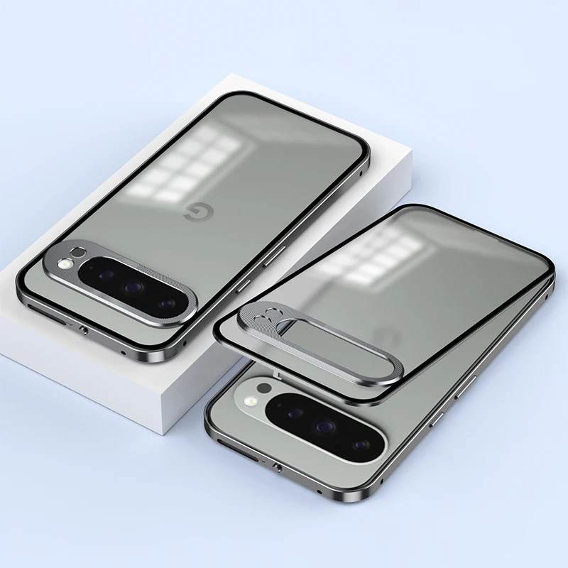 Aviation Aluminum Alloy Frame Bumper Phone Case with Matte PC Backplate Protective Cover