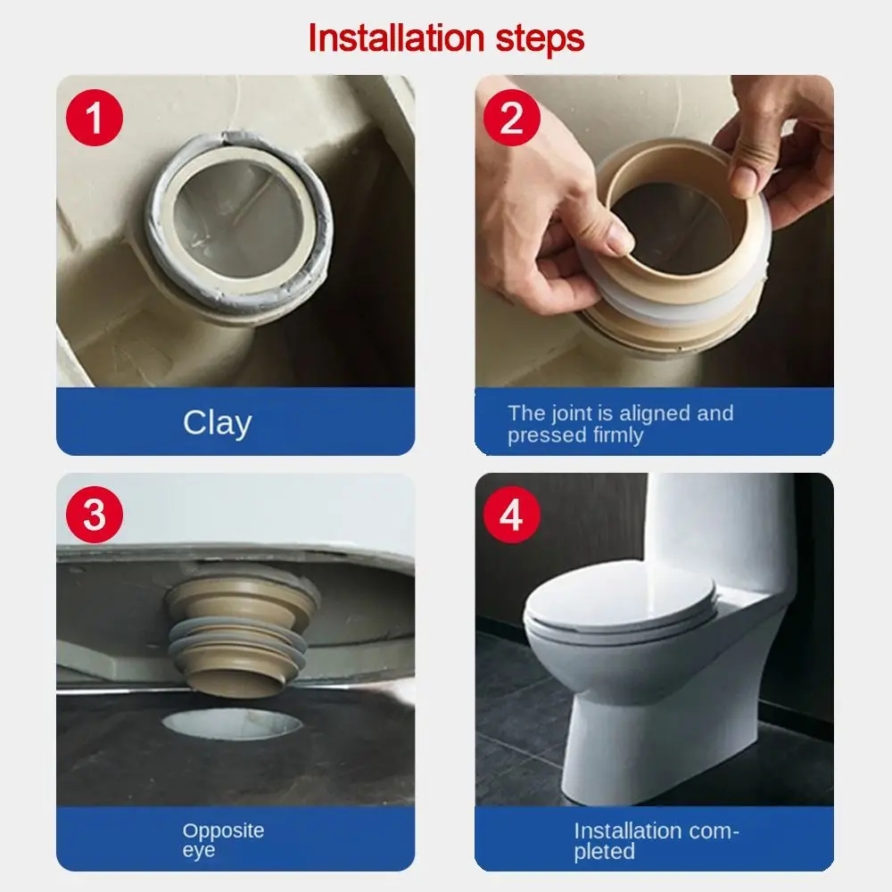 Toilet Spill Sealing Ring toilet flange ring Closestool Universal Floor Outlet Drain Pipe Flange Ring Bathroom Toilet Repairing Parts