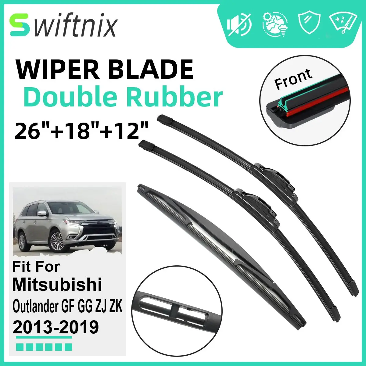 Windshield Wipers For Mitsubishi Outlandernull
