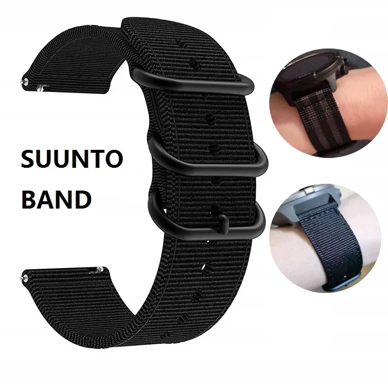 

24MM Nylon NATO Strap For Suunto 9 7 Ambit 3 D5 Vertical/Spartan Sport Wrist HR Smart Watch Band Quick Release Wristband Correa