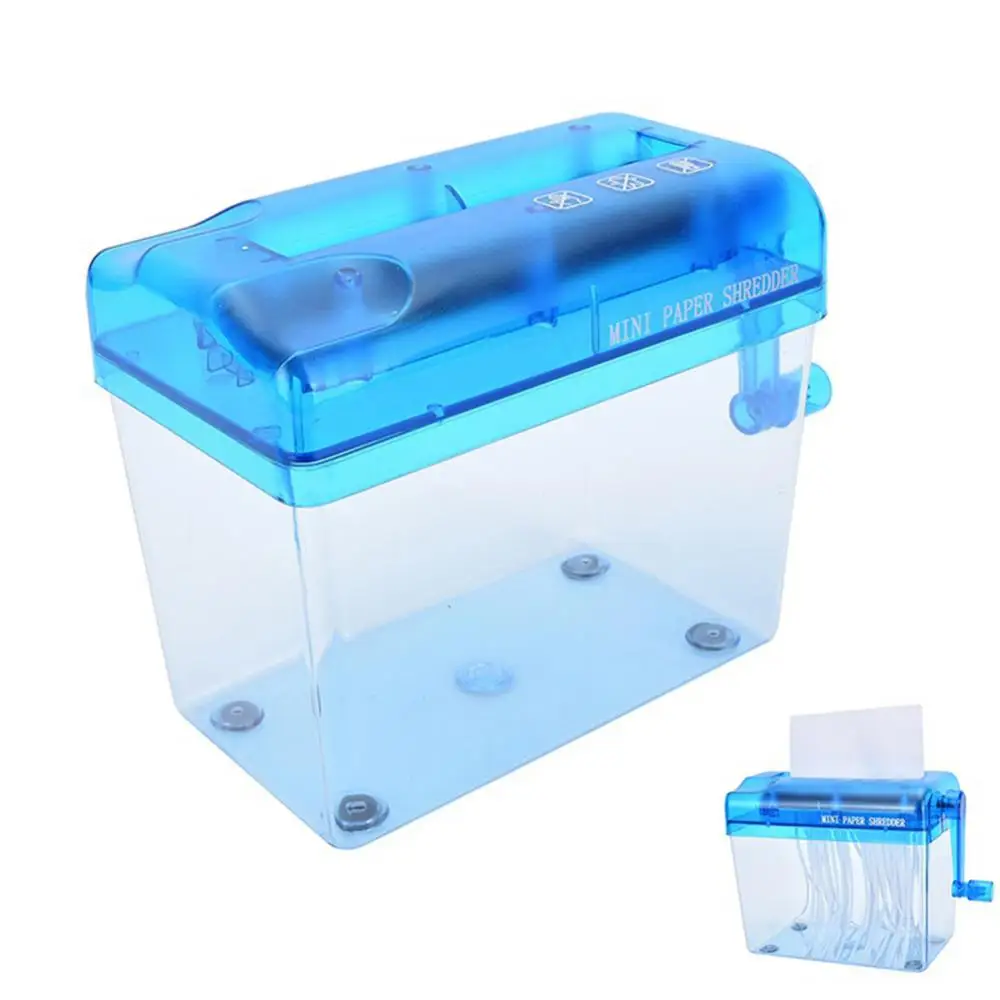 Paper Shredder Paper Cutting Machine Mini Manual Shredder Portable Hand Shredder for Office & Teaching