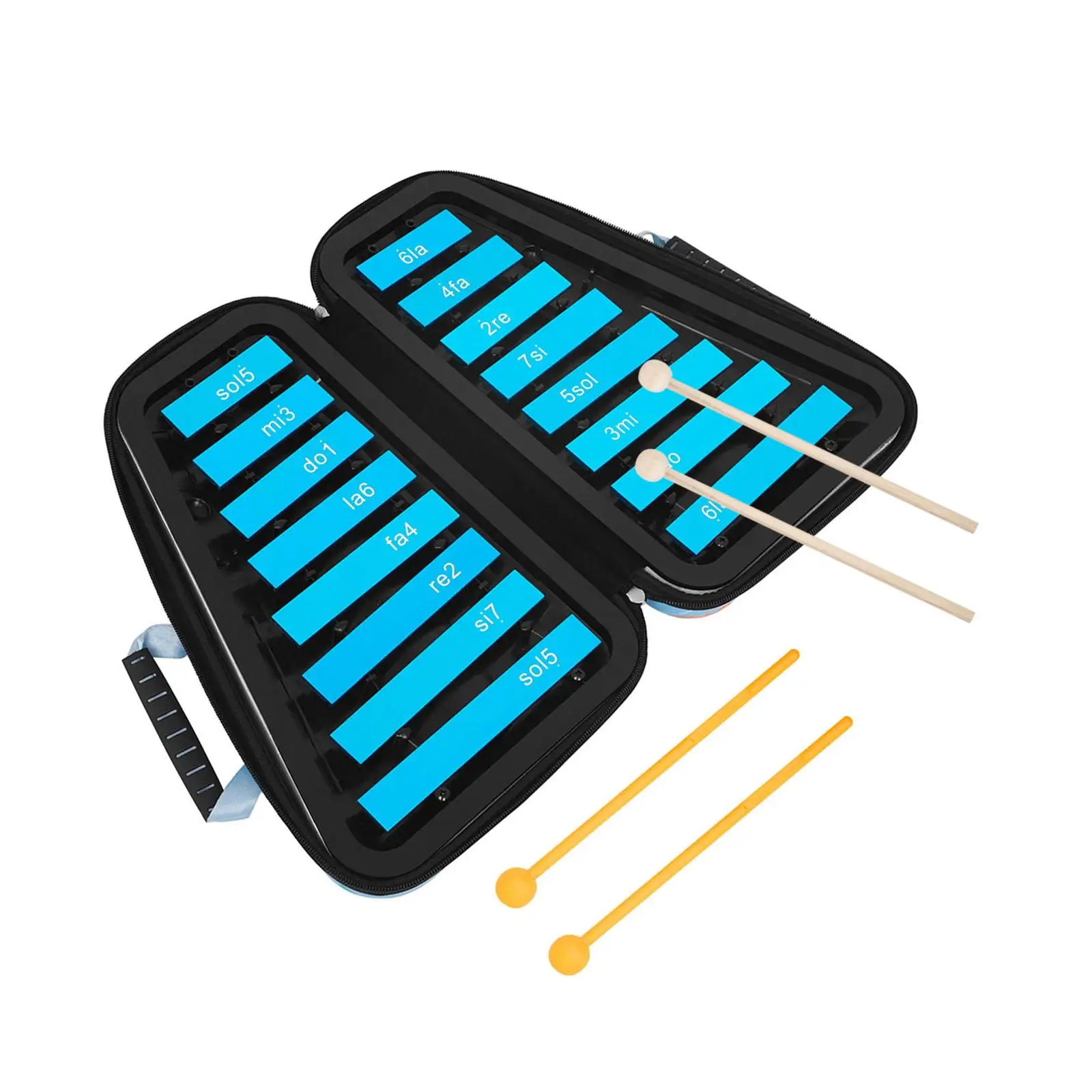 

Professional Glockenspiel Xylophone Percussion Toys Tuned Instrument Metal Keys with 4 Mallets for Event School Orchestras