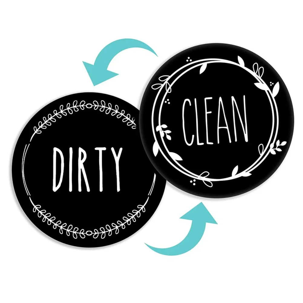 Magnetic Sticker Magnetic Fridge Stickers Refrigerator Decor Cleaning Signs Clean Tips Magnetic Fridge Sticker Clean Dirty Sign Dishwasher Dirty Indicator