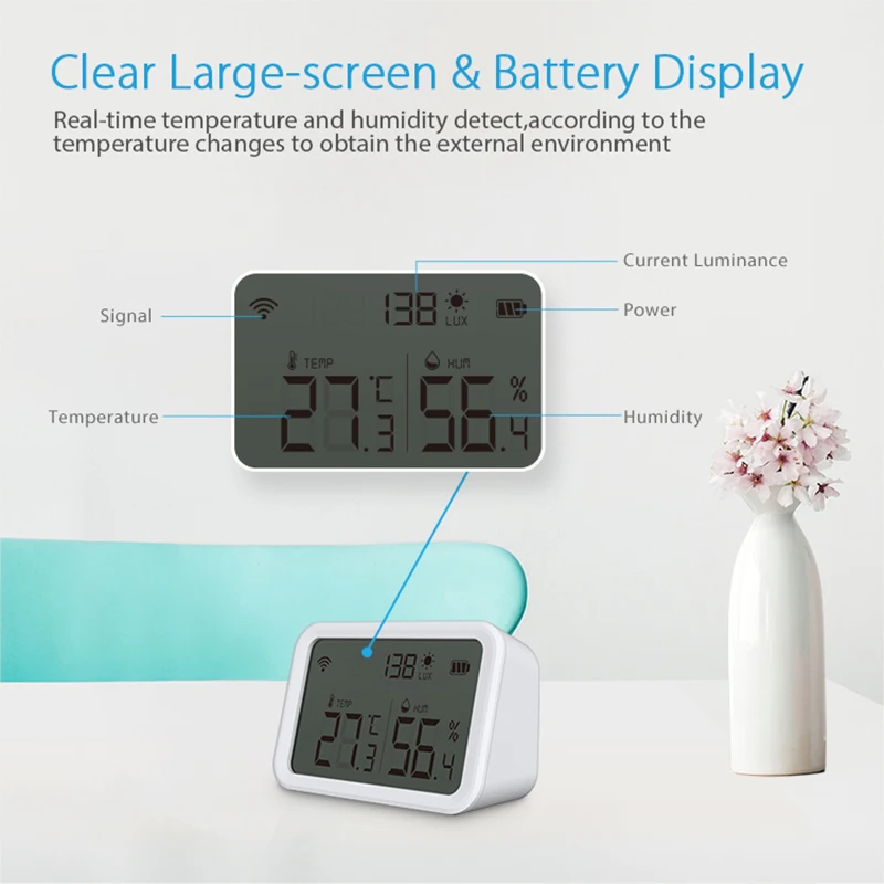 Temperature and humidity sensor ZigBee LCD TH2 Botland - Robotic Shop