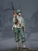 1/35 Scale Resin Figure Soldier Model Military Us Army Bar Gunner Standing Post Gk Unassembled Unpainted Scene Miniature 888 2