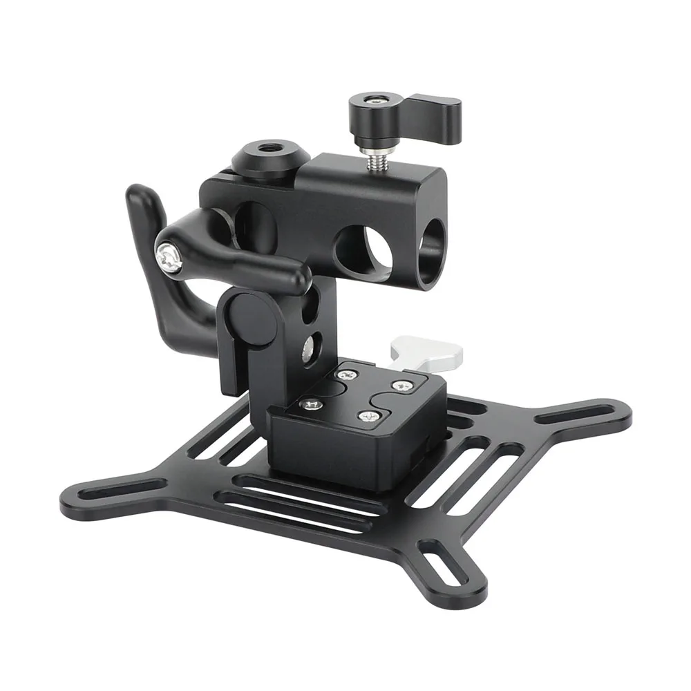Adjustable VESA Monitor Bracket with with 360° Pan and 5/8" Pole Mount Onto C-S