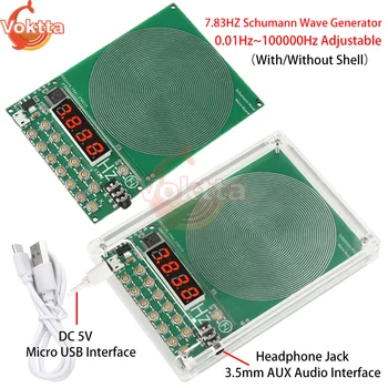 CC 5 V 0,01 Hz~ 100000 Hz Frequenza regolabile 7.83HZ Generatore di onde Schumann Generatore di segnale sinusoidale Interfaccia Micro USB