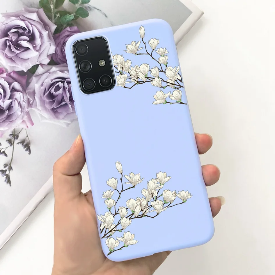 Elegant Floral Slim Shockproof Silicone Phone Case