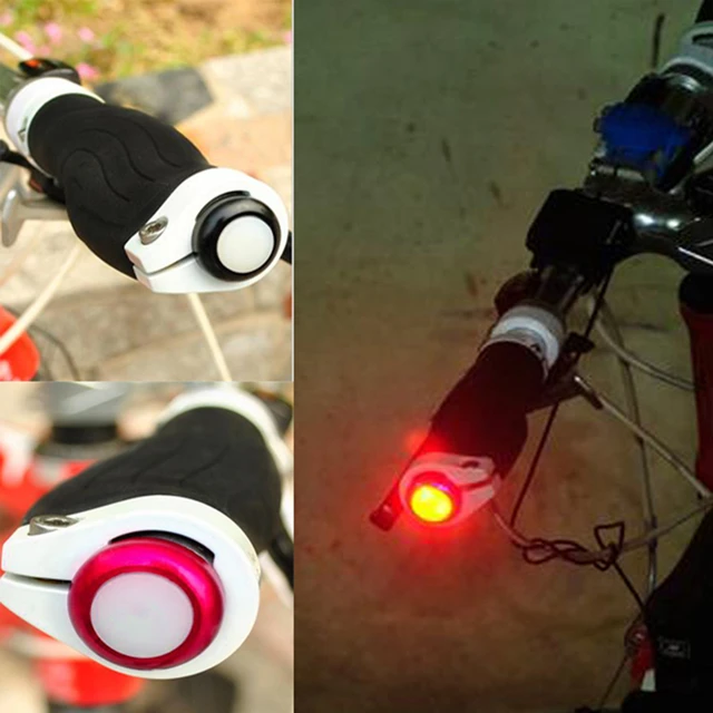 2 Teile/satz Bike LED Blinker Licht Fahrrad Radfahren Griff Bar End Stecker  Sicherheit Warnung Anzeige Signal Lichter - AliExpress