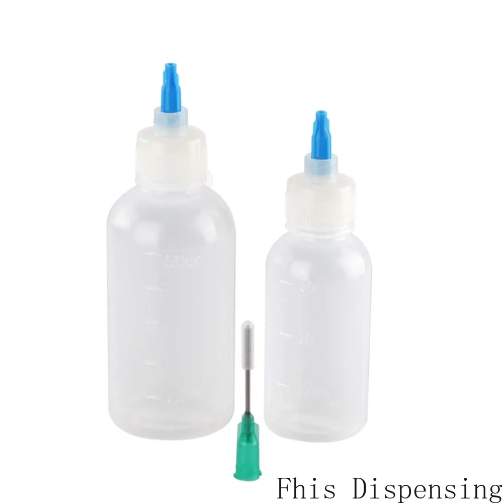 Luer Lock Bottles Needle Tip Plastic Applicator Squeeze 30ml 50ml Blunt