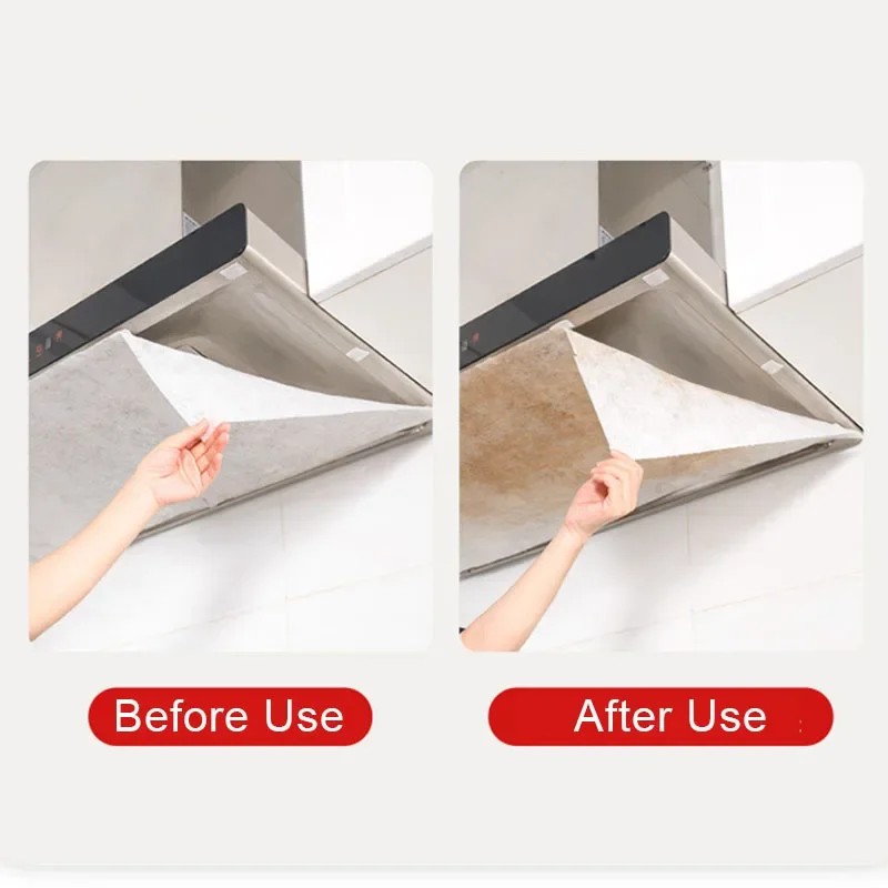 5/10M Disposable Hood Oil Filter Paper Non-woven Cooker Hood Extractor Fan Filter Kitchen Grease Anti Oil Cotton