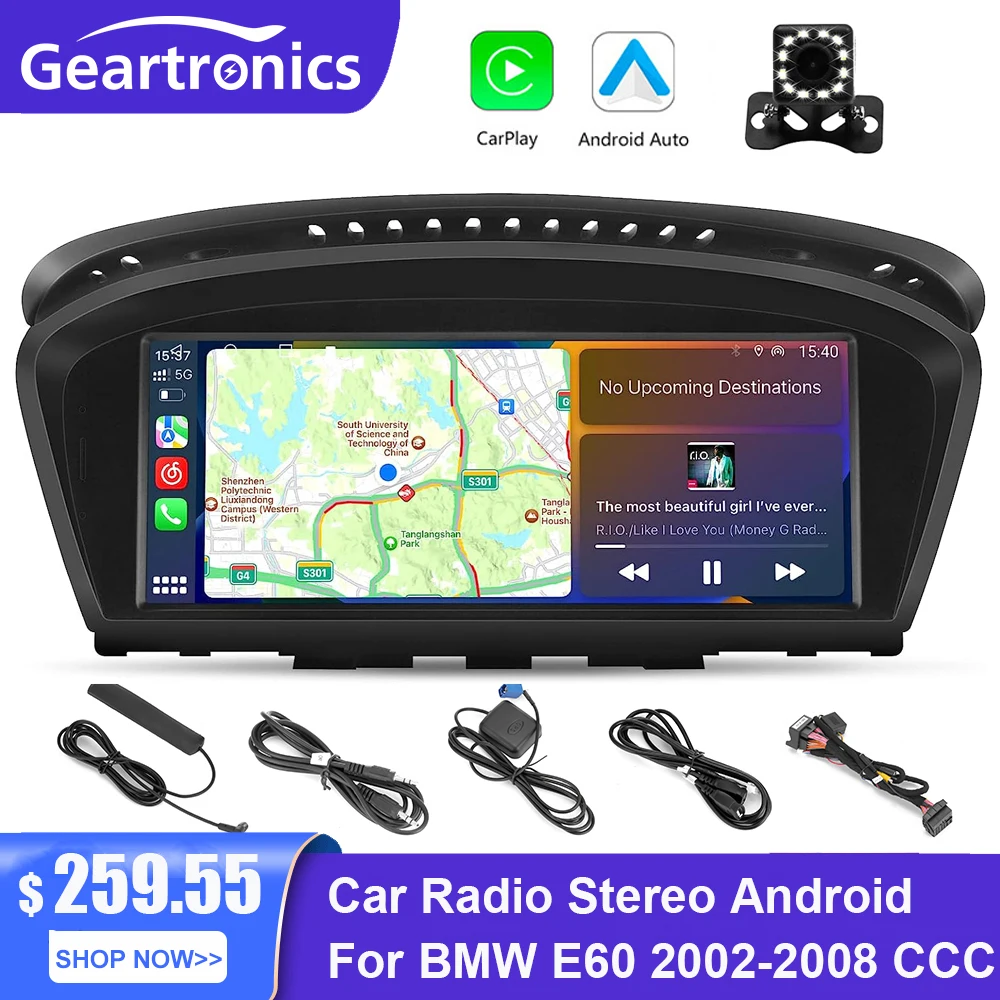 

Car Radio Stereo Android for BMW BMW E60 2002-2008 CCC 10.25inch Carplay Android WiFi GPS Navigation FM 4G Car Radio Receiver