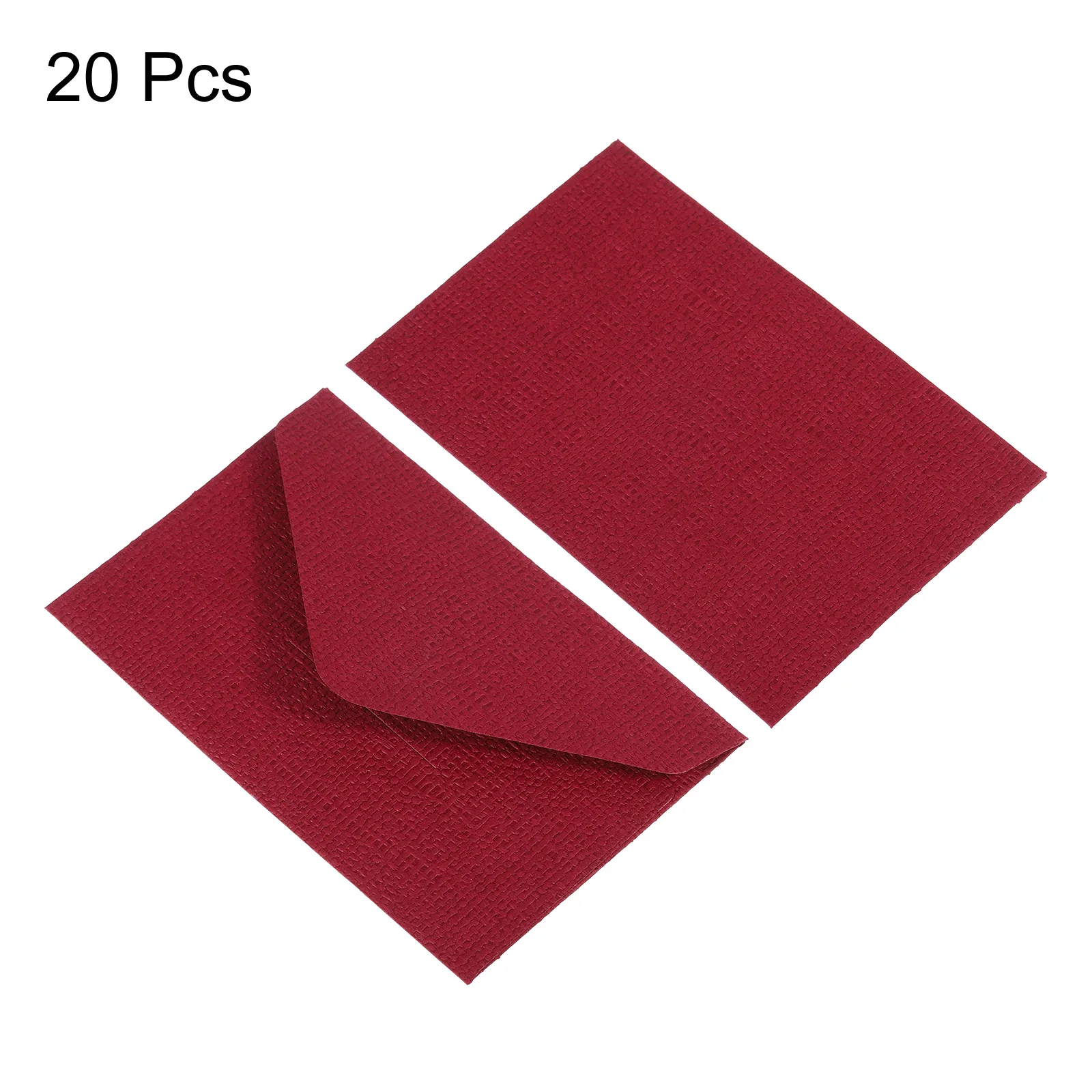 20Pcs 10.5x7cm Mini Paper Envelopes Linen Textured Retro Envelope Bag for Wedding Party Invitation Greeting Cards Gift Envelopes