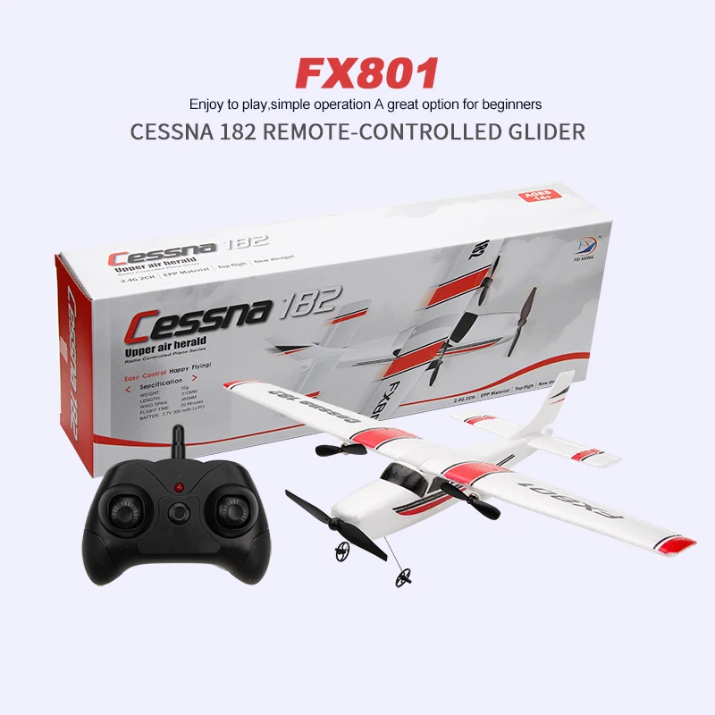 FX801 RC Plane EPP Foam glider 2.4G 2CH RTF Remote Control  Aircraft Fixed Wingspan Airplane Toys Gifts for Children Kids rc rtf 6