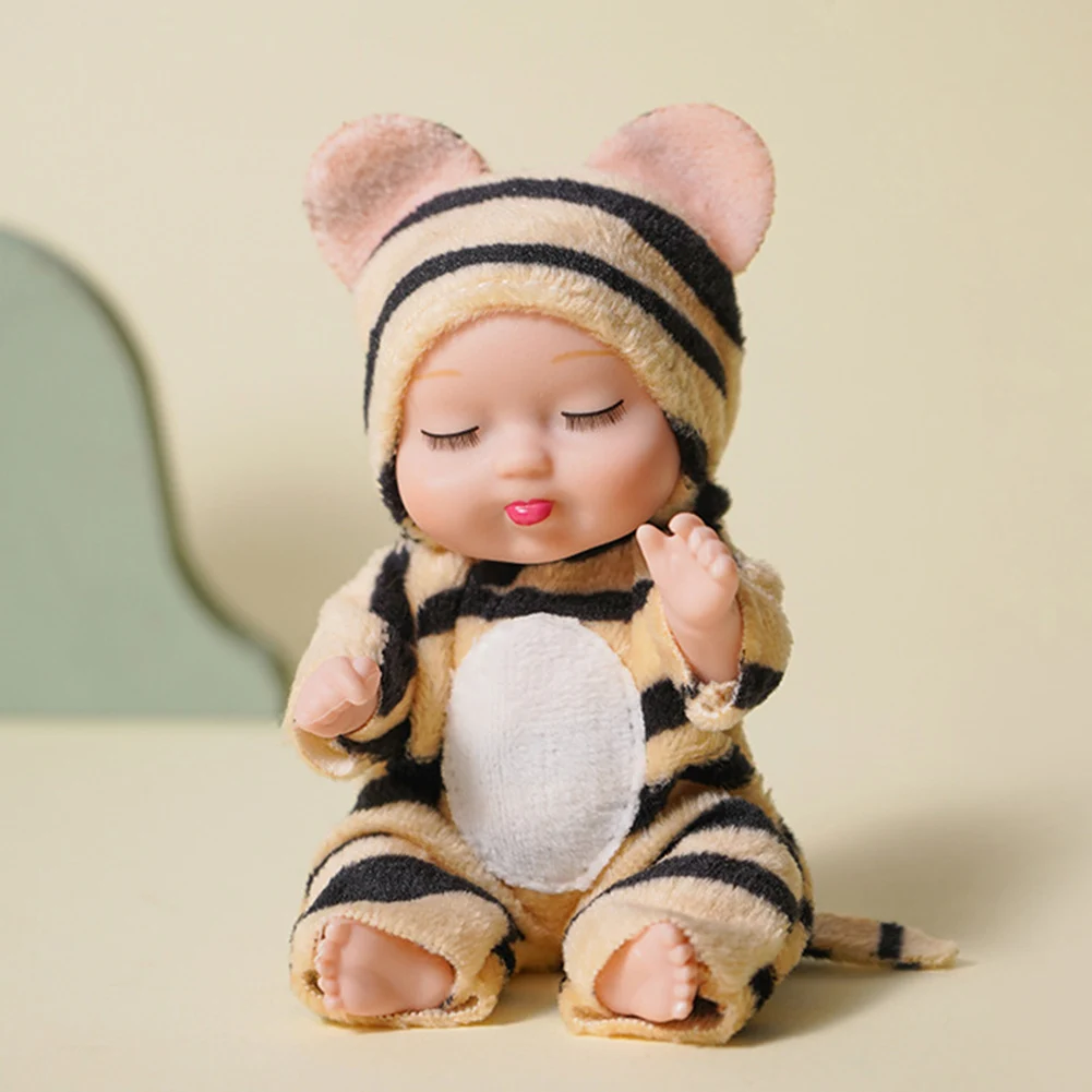 1/6 Pcs 11cm Mini Reborn Baby Doll Lifelike Realistic Baby Doll Toys Miniature Reborn Doll for Girls Boys Toddlers and Kids Gift: 3 - 5 Days Free Delivery Only UK