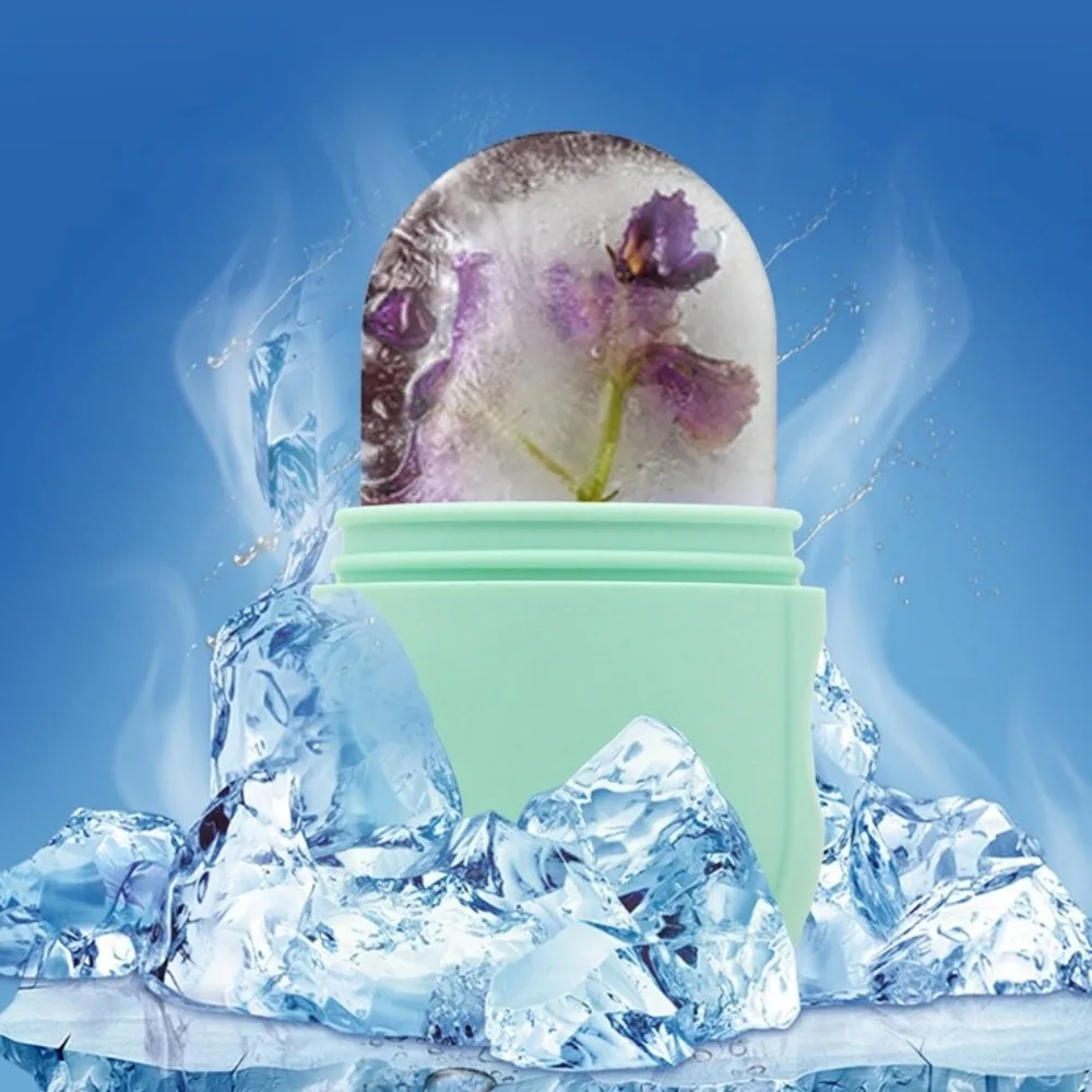 Silicone Face Massage Ice Roller Skin Care Multifunctional Ice Facial Roller Reusable Cooling Massager Face Ice Cube Mold