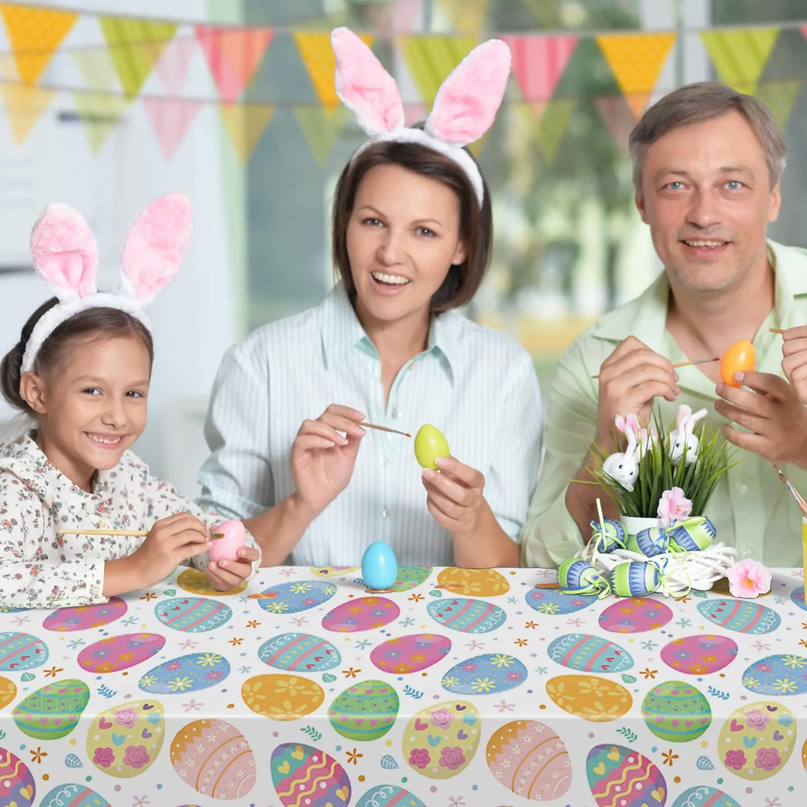 Colorful Easter Tablecloth 6