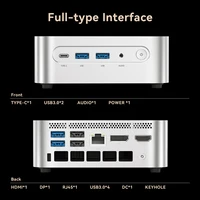 Mini PC Mllse G10, Nouveau AMD Ryzen 7 H 255, 24 Go de RAM DDR5, 1 To de SSD, Wi-Fi 6, BT5.2, USB4.0, Windows 11 Pro, Ordinateur de Bureau Mini pour Jeux 6