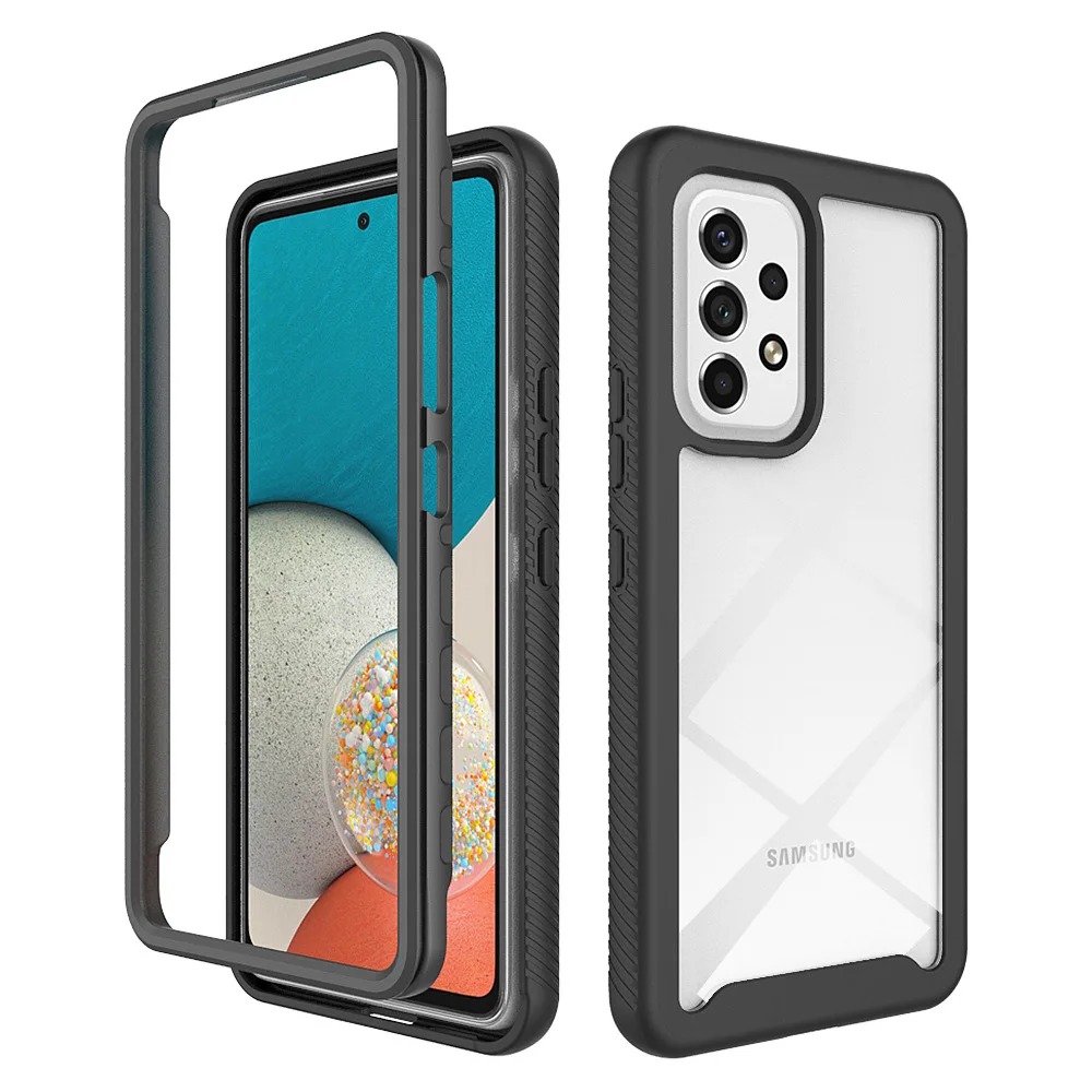 

TPU/PC Sky Case for Samsung Galaxy A53 5G A13 A23 A33 A73 Funda Capa Two Layer Structure Shockproof Shell Heavy Duty Phone Cover