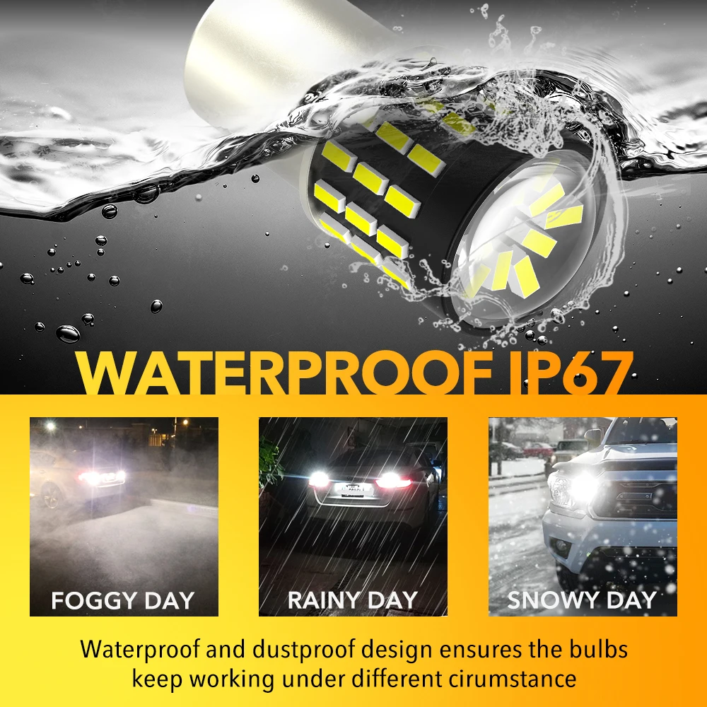 OXILAM 2X BAY15D P21/5W 1157 LED  T20 W21/5W 7443 7440 W21W WY21W 1156 BA15S P21W 7506 LED Ʈ  Ʈ DRL for Kia