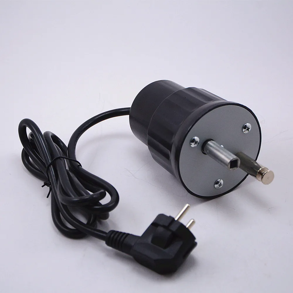 110V/220V Aluminum Barbecue Motor Rotisserie Roaster Motor Outdoor Barbecue Rotator 2RPM Grill Motor Barbecue Motor US/EU Plug 3