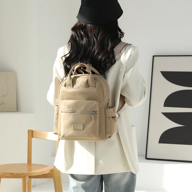 Fashion Women Backpacks Large Capacity Waterproof Nylon Comfortable Schoolbags Multifunctional Leisure Ladies Backpacks