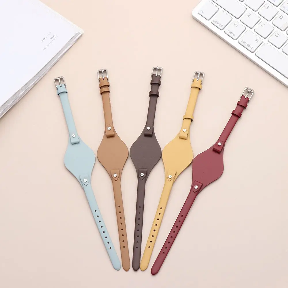 Round Tail Genuine Leather Watchband Loop Strap Bracelet