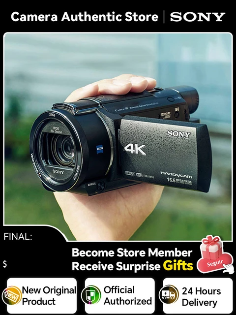 Sony FDR AX53 Handheld 4K Camera Home Camcorder Optical Image Stabilization  Zeiss Lens DelayShooting Black Body - AliExpress