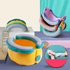 Baby Toilet Portable Travel Baby Potty Foldable Kids Potty Training Seat Easy to Clean With Storage Bag and 20 Garbage Bags 6