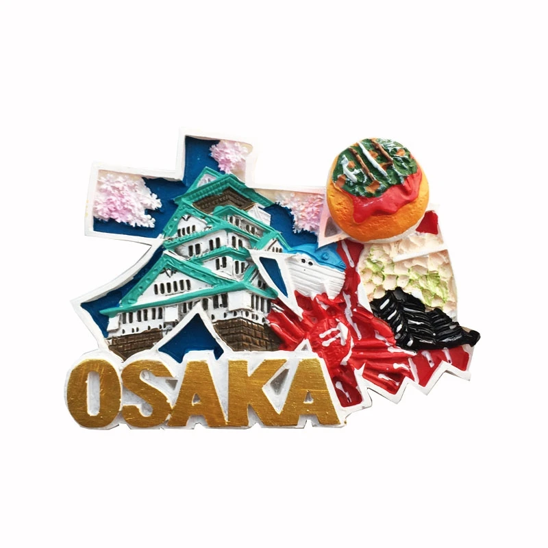 Asia Japan Flavour 3D Fridge Magnet Tourist Souvenirs Refrigerator Magnetic Decoration Articles Collection Handicraft Gift images - 6