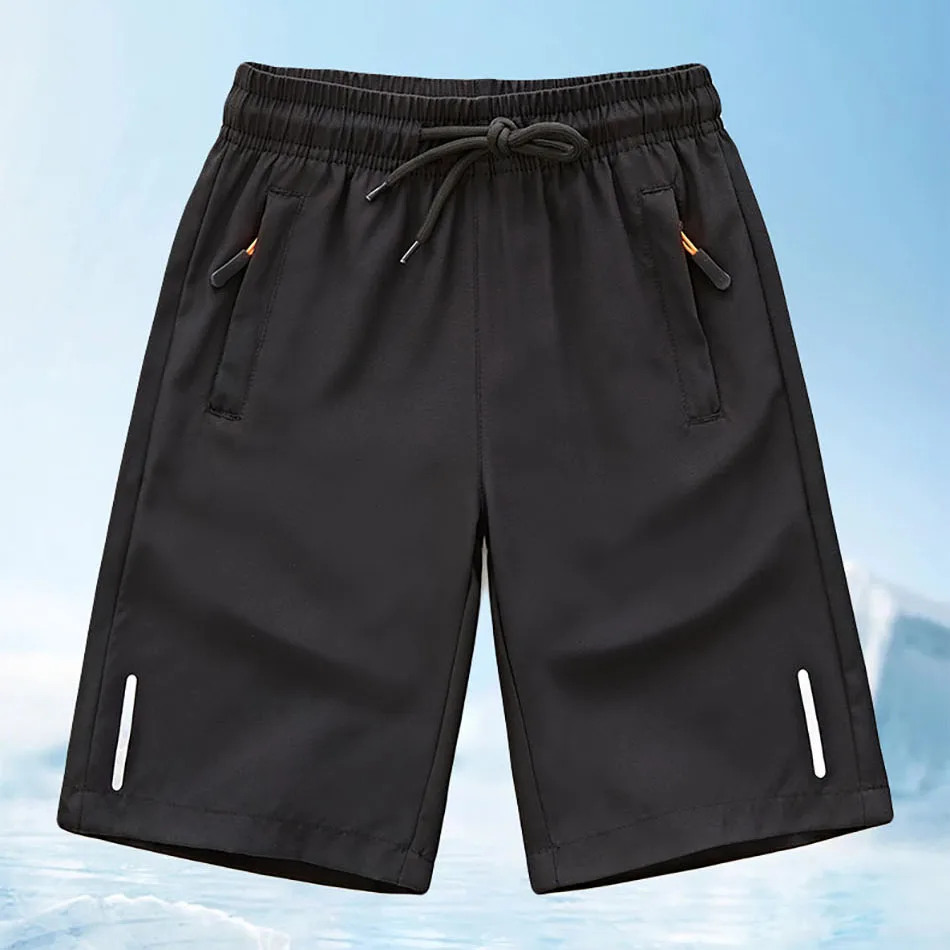 Kids Shorts Ice Silk Summer Thin High Elasticity Solid Mid Large Cool Comfortable Sports Casual kids shorts